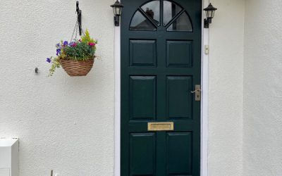 Front Door Canopy & Wall Restored In Oxford