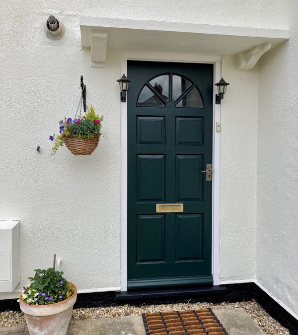 Front Door Canopy & Wall Restored In Oxford