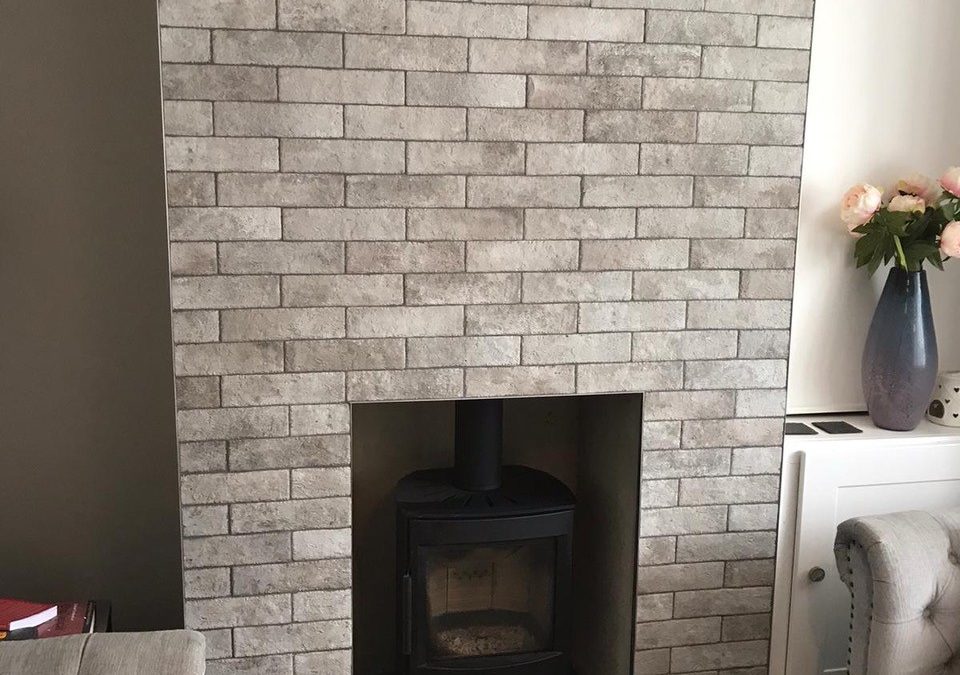 Tiling A Chimney Breast In Oxfordshire