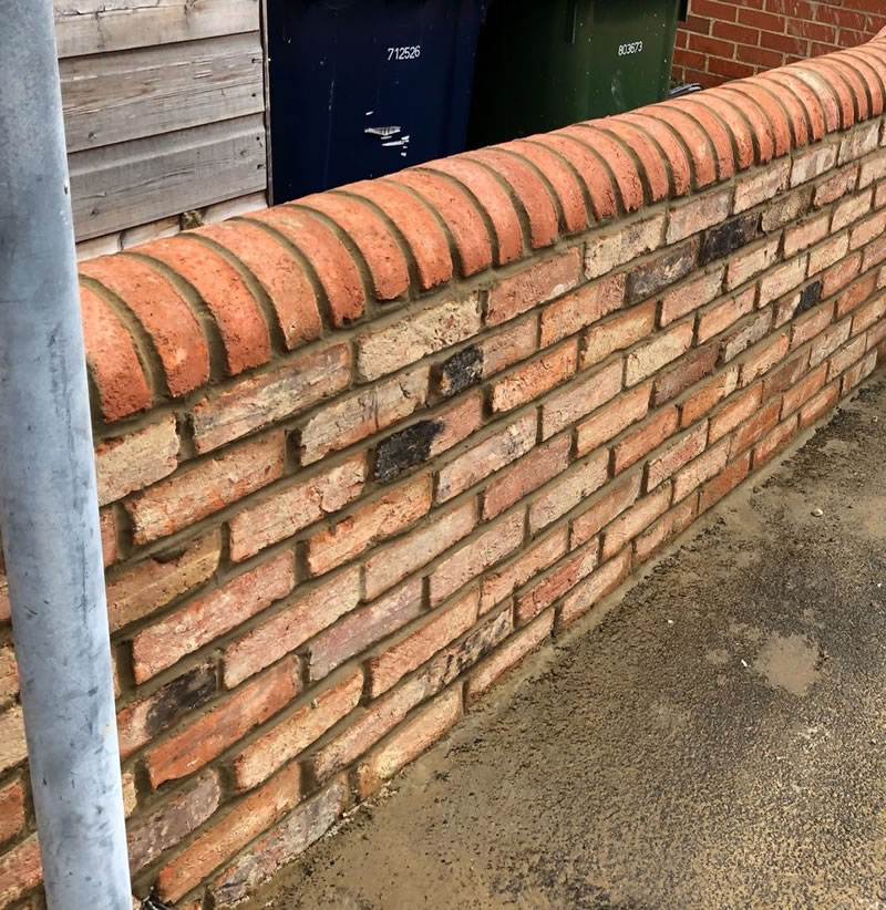 Oxford garden brick wall
