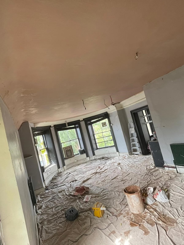 Repair Ceiling With Pasterboard, Skim & Paint For Banbury House