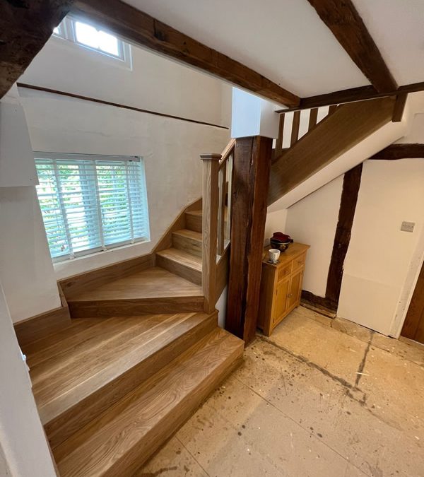 New Bespoke Staircase fitted in an Oxfordshire Cottage
