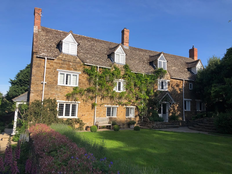 Exterior window repair and painting in Cotswolds