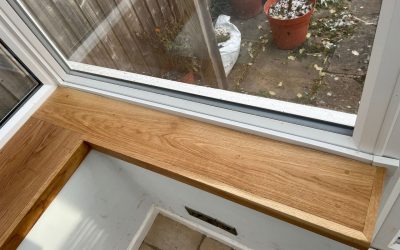 White Oak Window Sill For A Conservatory In Oxford