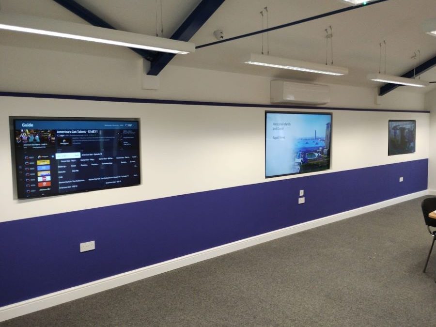 Commercial Media Wall Installation – Oxfordshire