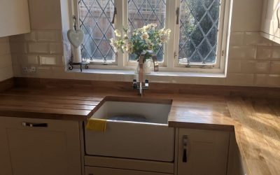 New Kitchen Oak Worktop – Thame, Oxfordshire