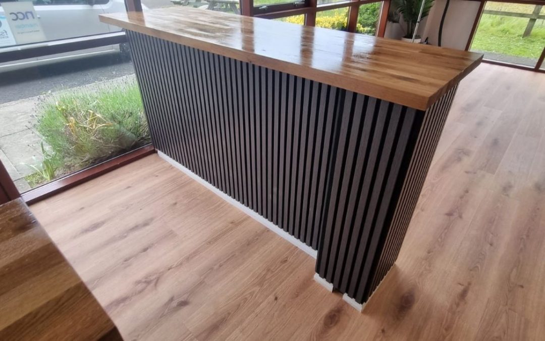 Office Entrance Wooden Worktop & Decorating – Long Crendon